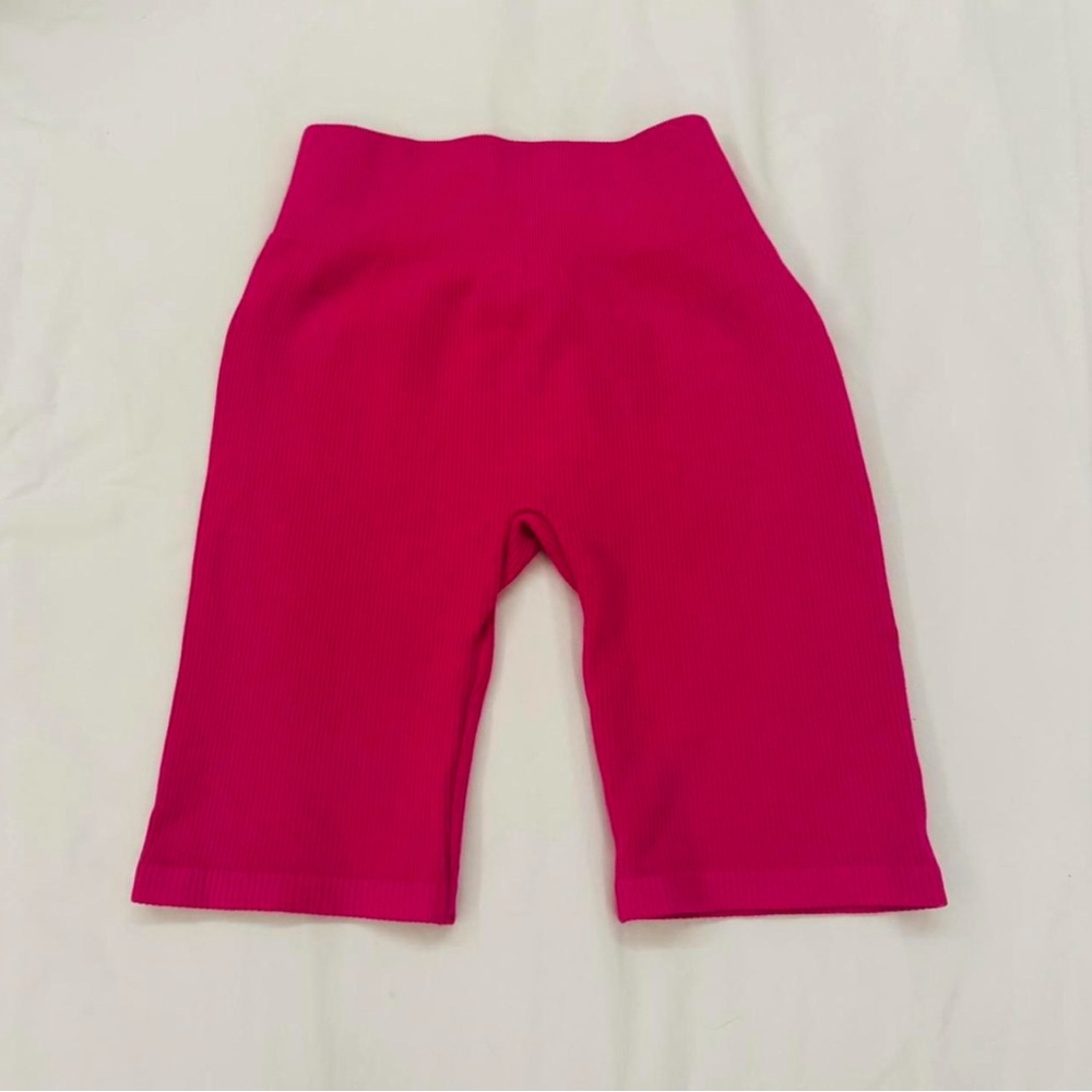 Pink Forever 21 seamless biker shorts